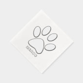 Personalized Silver Foiled Dog Paw Image (Droite)