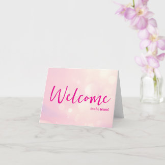 Personalized simple Elegant Welcome to the team Kaart