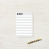 Personalized Simple Minimal Sticky Notes, 4" x 6" Post-it® Notes (Op bureau)