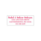 Personalized Simple Partners Return Address Zelfinktende Stempel (Design)