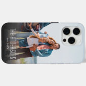 Personalized Single Family Photo & Name Case-Mate iPhone Case (Achterkant (horizontaal))