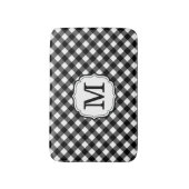 Personalized Single Initial Monogram Bath Mat (Voorkant Verticaal)