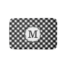 Personalized Single Initial Monogram Bath Mat