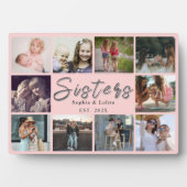 Personalized Sister Gift – 10 Photo Table Plaque (Devant)
