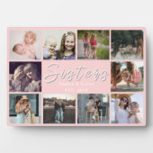 Personalized Sister Gift – 10 Photo Table Plaque (Devant)