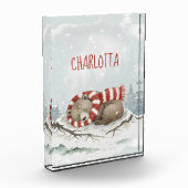 Personalized Sleeping Bear Photo Block, Custom Nam Fotoblokken (Links)