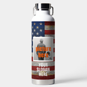 PERSONALIZED SLOGAN LANDSPRUK AANGEPASTE VLAG WATERFLES