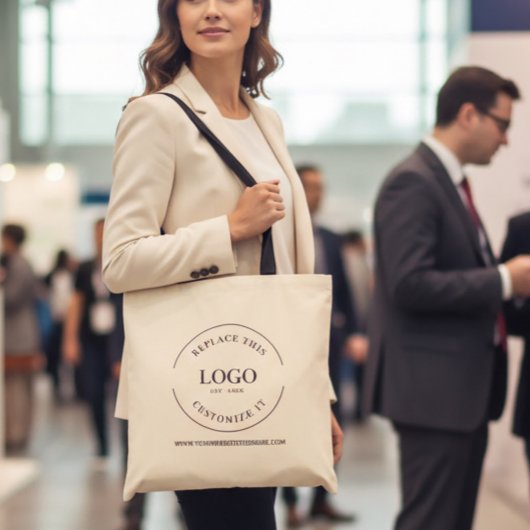 Personalized Small Business Branding Reusable Tote Bag