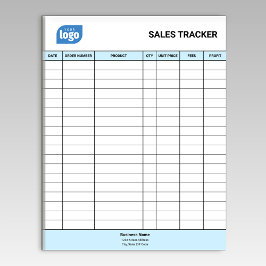 Personalized Small Business Sales Tracker Notepad Notitieblok