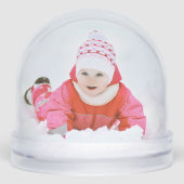 Personalized Snow Globe Photo Gift Ornament (Avant)