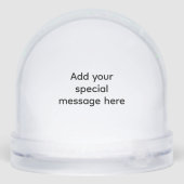 Personalized Snow Globe Photo Gift Ornament (Arrière)