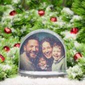 Personalized Snow Globe with Custom Photo and Name (Noël)