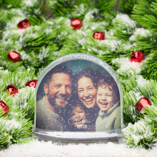 Personalized Snow Globe with Custom Photo and Name Sneeuwbol (Kerstmis)