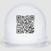 Personalized Snow Globe with Logo and QR Feature (Arrière)