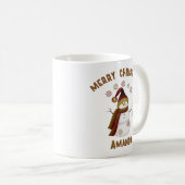 Personalized Snowman Christmas Koffiemok (Voorkant rechts)