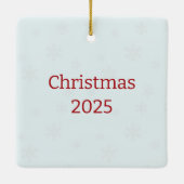 Personalized Snowman Couple with Westie Ornament (Achterkant)