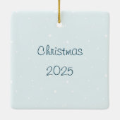 Personalized Snowman Family and Dog Ornament (Achterkant)