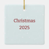 Personalized Snowman Family Christmas Ornament (Achterkant)