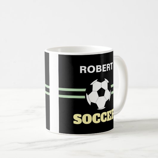 Personalized Soccerball Mug (Devant droit)