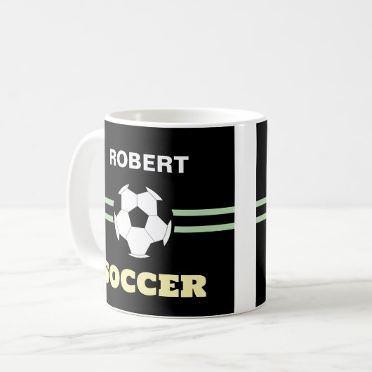 Personalized Soccerball Mug (Devant gauche)
