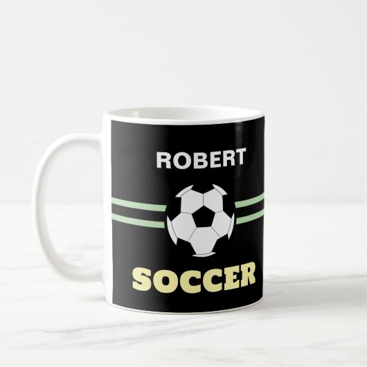 Personalized Soccerball Mug Koffiemok (Links)