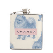 Personalized Soft and Cute Pomeranian Pattern Heupfles (Voorkant)