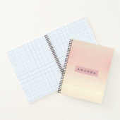 Personalized Soft Pastel Blush Gradient Notitieboek (Binnen)