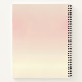 Personalized Soft Pastel Blush Gradient Notitieboek (Achterkant)