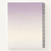 Personalized Soft Pastel Lavender Gradient Notitieboek (Achterkant)