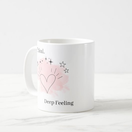 Personalized Soft Soul Ceramic Coffee Mug (Devant gauche)