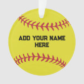 Personalized Softball With Custom Name (devant)