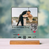 Personalized Song Code Night Light Romantic Couple (Neutre)