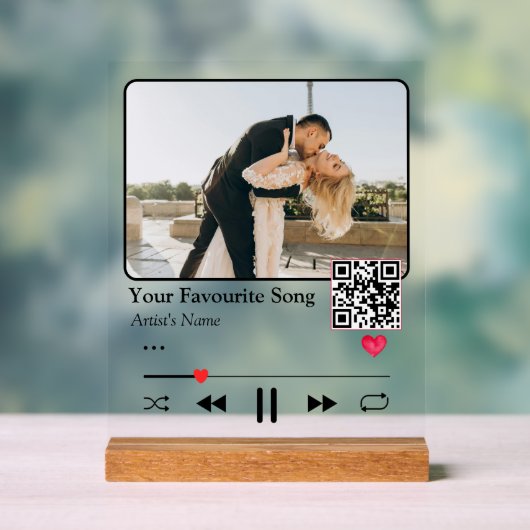 Personalized Song Code Night Light Romantic Couple (Neutre)