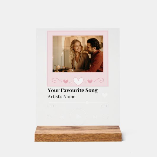 Personalized Song Code Romantic LED Night Light (Recto)