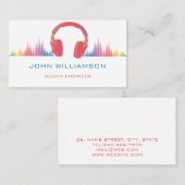 Personalized Sound Engineer Audio Engineering Visitekaartje (Voorkant / Achterkant)