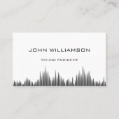 Personalized Sound Engineer Audio Engineering Visitekaartje (Voorkant)
