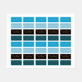 Personalized Space Name Labels neutral Set (Vel)