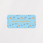 Personalized Space Name Labels neutral Set (Design 2)