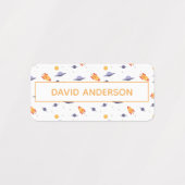 Personalized Space Name Labels neutral Set (Design 1)