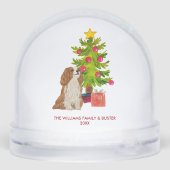 Personalized Spaniel Dog Christmas (Arrière)