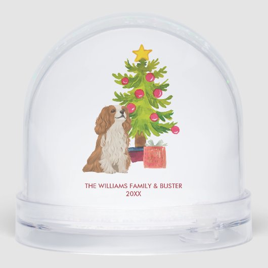 Personalized Spaniel Dog Christmas (Arrière)