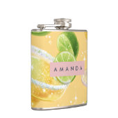 Personalized Sparkle Margarita & Lime Heupfles (Rechts)