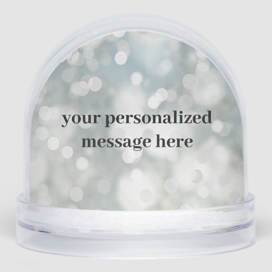 Personalized Sparkle Photo Snow Globe (Avant)