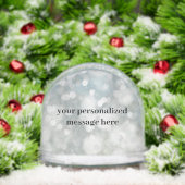 Personalized Sparkle Photo Snow Globe (Noël)