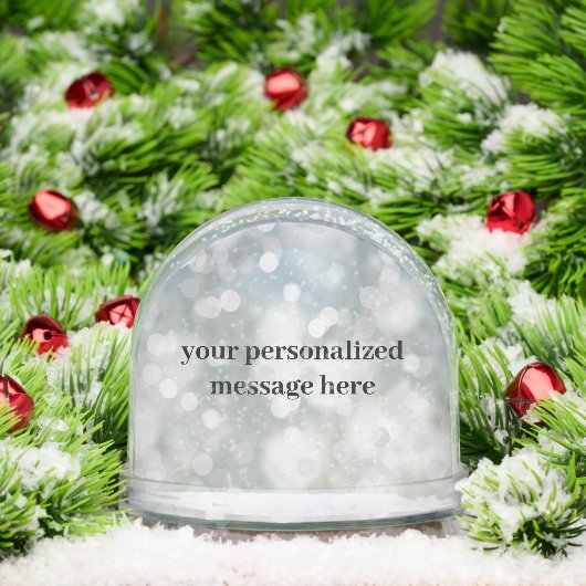 Personalized Sparkle Photo Snow Globe (Noël)