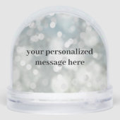 Personalized Sparkle Photo Snow Globe (Arrière)