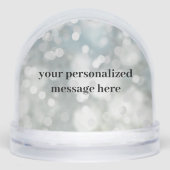 Personalized Sparkle Photo Snow Globe Sneeuwbol (Voorkant)