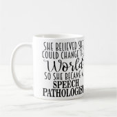 Personalized Speech Pathologist Gift Mug (Gauche)