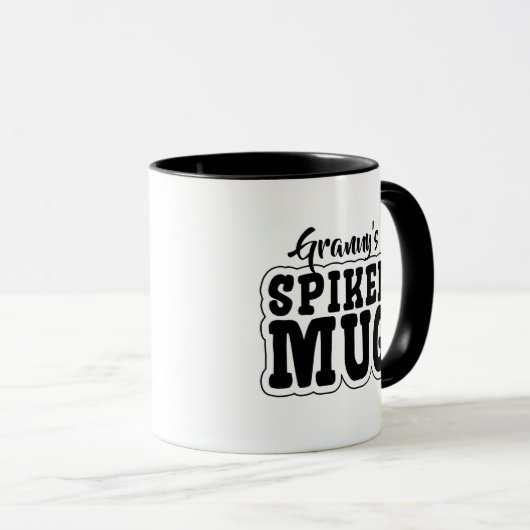 Personalized 'Spiked Mug' Funny, Cute & Silly Mok (Voorkant rechts)