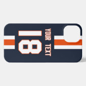 Personalized Sports Jersey  iPhone Hoesje (Achterkant horizontaal)